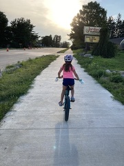 Cycling Home from Cedar River Creamery